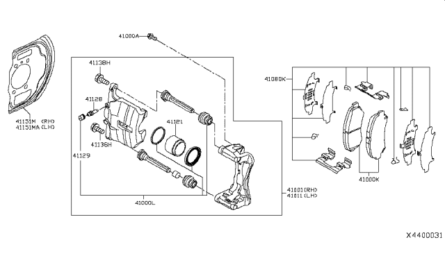 2019 Nissan Kicks  Baffle Plate Diagram for 411615RB0A