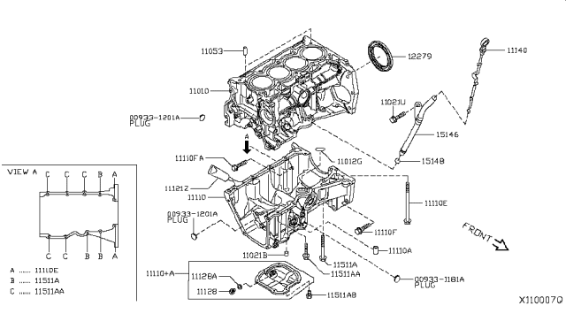 2019 Nissan Kicks  Bolt-Hex Diagram for 01125E8151