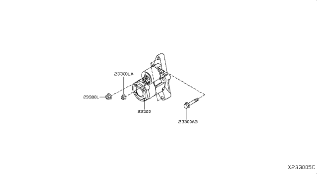 2019 Nissan Kicks  Motor Assy-Starter Diagram for 233005RB0B