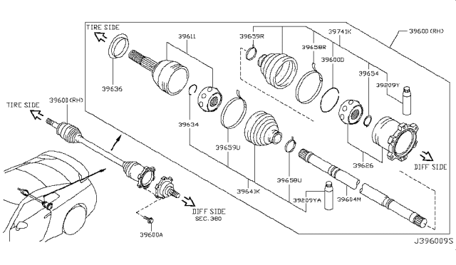 2018 Nissan GT-R  Grease Diagram for C9709AN018