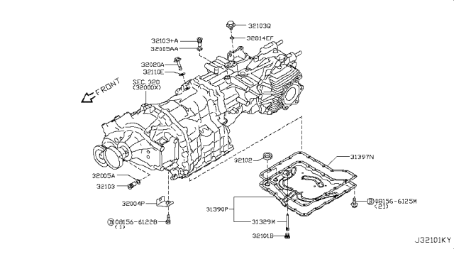 2017 Nissan GT-R  Washer-Plain Diagram for 32154JF00A