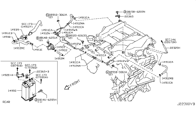 2016 Nissan GT-R Sensor-Boost Diagram for 22365JF00C