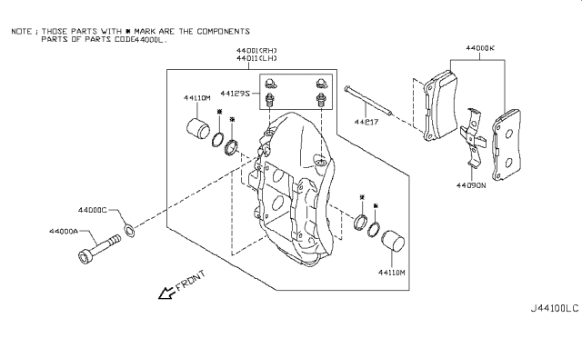 2010 Nissan GT-R Spring Diagram for 44090JF20A