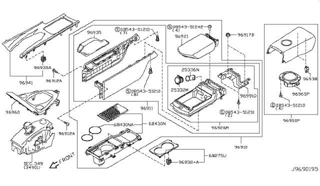 2016 Nissan GT-R Socket-Assembly Diagram for 253311NF0B