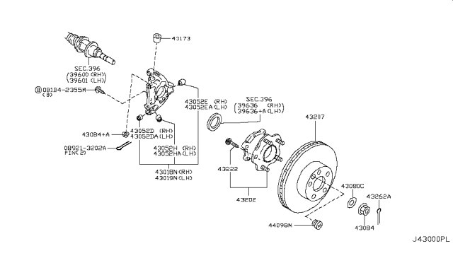 2018 Nissan GT-R  Bush Diagram for 55157JF00A