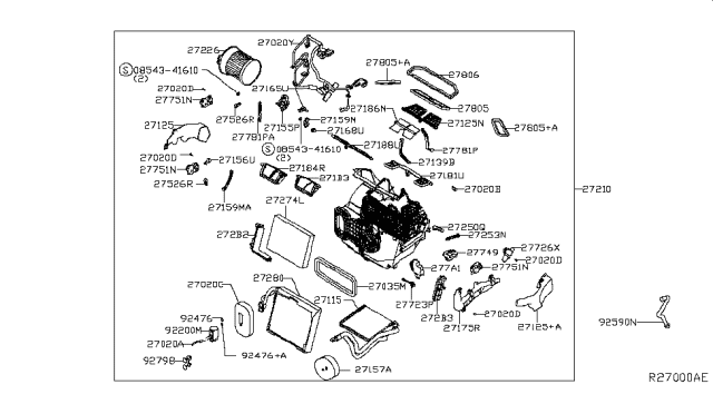 2016 Nissan Rogue  Seal-O Ring Diagram for 924775HA0A
