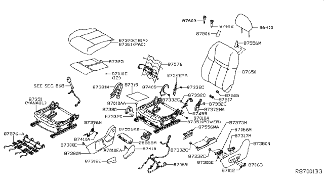 2017 Nissan Rogue  Bolt Diagram for 868994BA3A