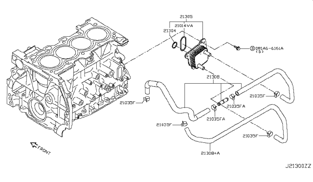 2017 Nissan Rogue  Seal-O Ring Diagram for 150663TA0C