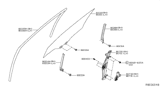 2019 Nissan Rogue  Screw Diagram for 807295HK0A