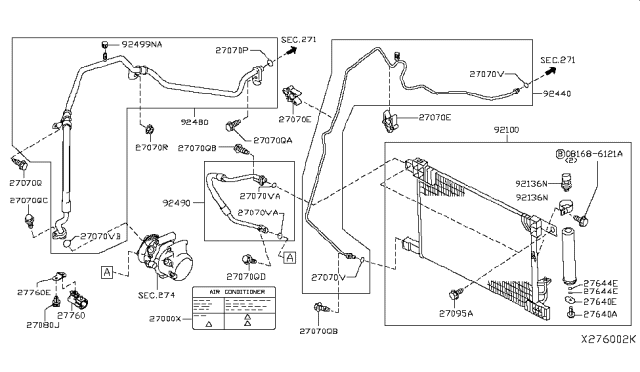2016 Nissan Versa  Pipe-Front Cooler, High Diagram for 924401HK0A