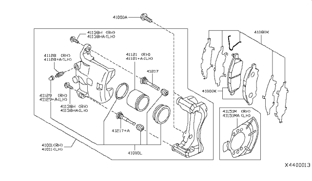 2014 Nissan Versa  Plate-BAFFLE Diagram for 411503AN0A
