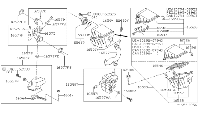 1997 Nissan Stanza Screw Machine Diagram for 0836062525