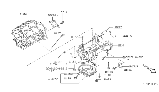 1996 Nissan Maxima  Plug TAPER Diagram for 110244P100