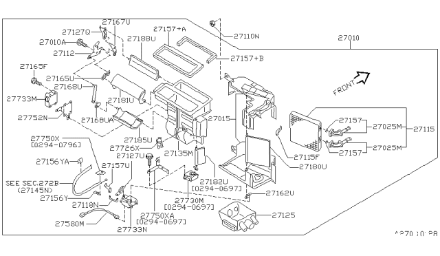 1995 Nissan Maxima  Tube-Water Diagram for 9223140U00