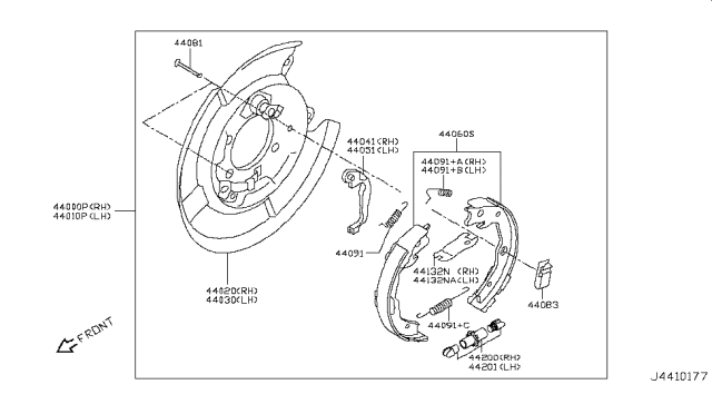 2019 Nissan Rogue Sport  Spring Diagram for 440915TA5A