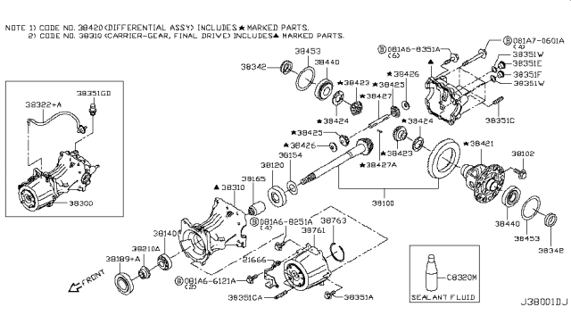 2019 Nissan Altima Bracket - Connector Diagram for 216666CA0A