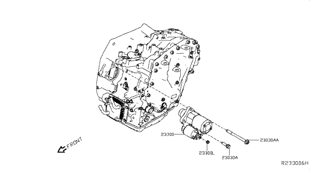 2019 Nissan Altima Motor Assy-Starter Diagram for 233006CA0A