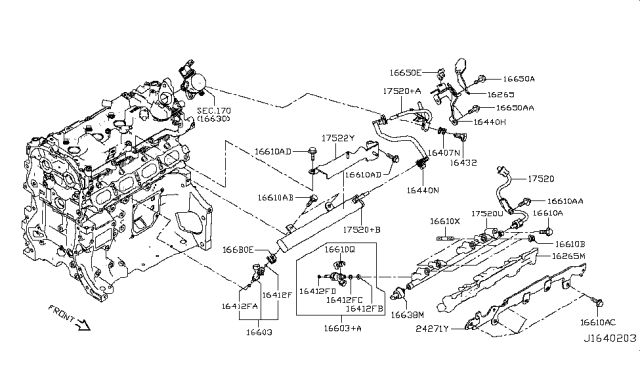 2019 Nissan Altima  Clip Diagram for 24220CR90A