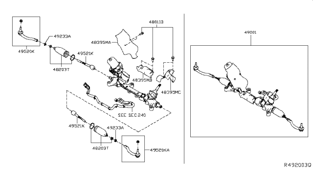 2019 Nissan Altima  INSULATOR Heat Power Steering Diagram for 483826CT0B