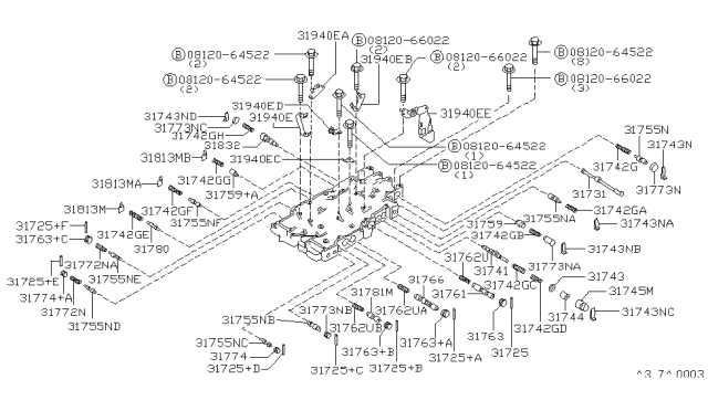 1993 Nissan Maxima Valve-Pilot Diagram for 3177280X11