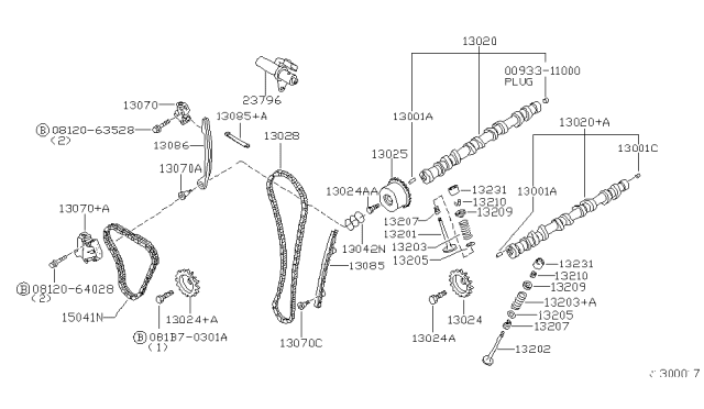 2008 Nissan Frontier SPROCKET-CAMSHAFT Intake Diagram for 130258J02A