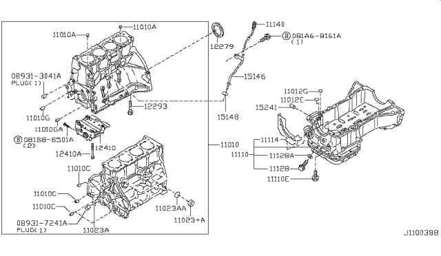2019 Nissan Frontier Seal-O Ring Diagram for 15066AR010