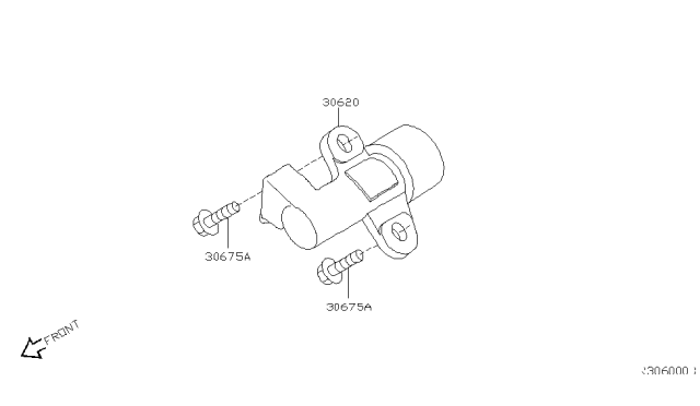 2015 Nissan Frontier  Bolt Diagram for 3067801J0B