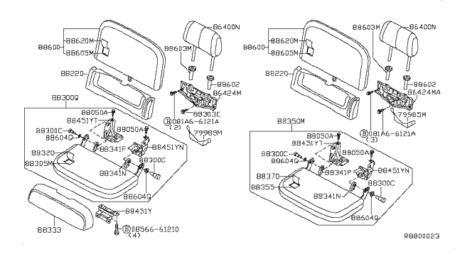 2009 Nissan Frontier  Bolt-Special Diagram for 87615EA660