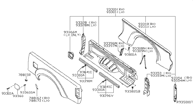 2006 Nissan Frontier  Screw Diagram for 014260003U