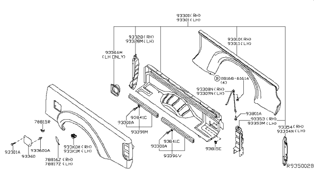 2019 Nissan Frontier  Spring-Fuel Filler Diagram for 78836ZP40A