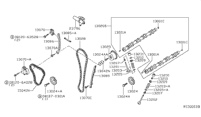 2013 Nissan Frontier Insert-Valve Exhaust Diagram for 110993TA6A