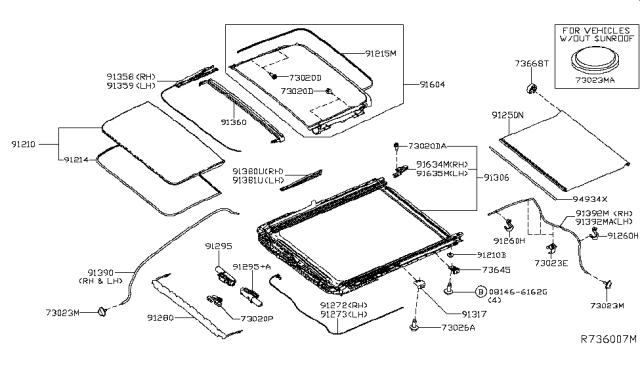 2019 Nissan Rogue Plug Diagram for 74816JU40B