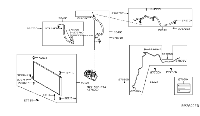 2019 Nissan Rogue  Cap-Charge Valve Diagram for 924991PA0A
