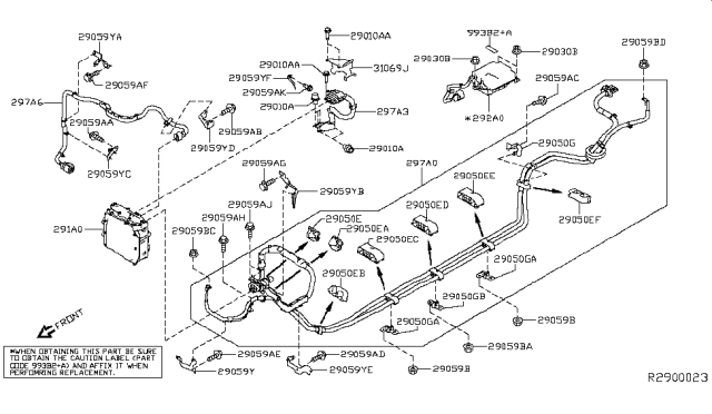 2018 Nissan Rogue  Clip Diagram for 242253JV1C