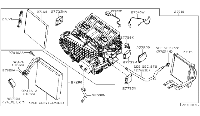 2015 Nissan Altima Moteractuator Assembly Mode Diagram for 277313JC1A