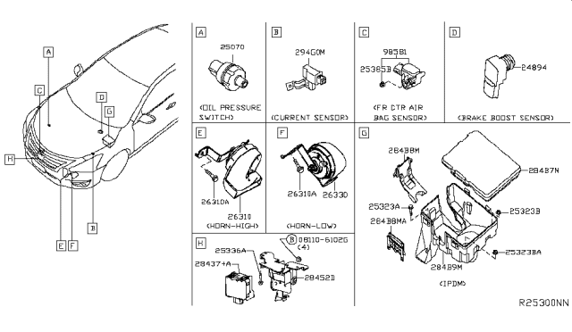 2015 Nissan Altima  Cover-IPDM Diagram for 284B93TA0A