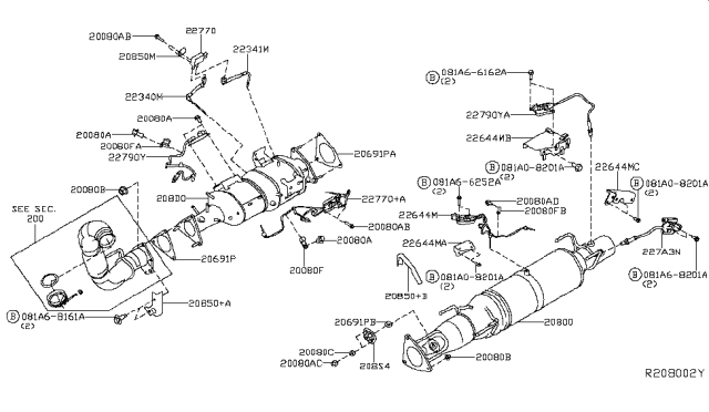 2018 Nissan Titan  Stud Diagram for 11035EZ42E