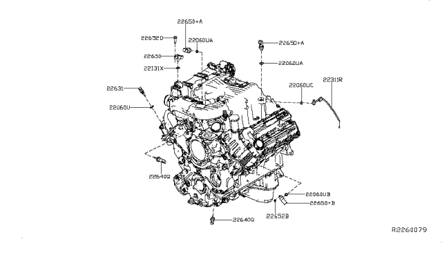 2019 Nissan Titan  Bolt Diagram for 14069EZ40E