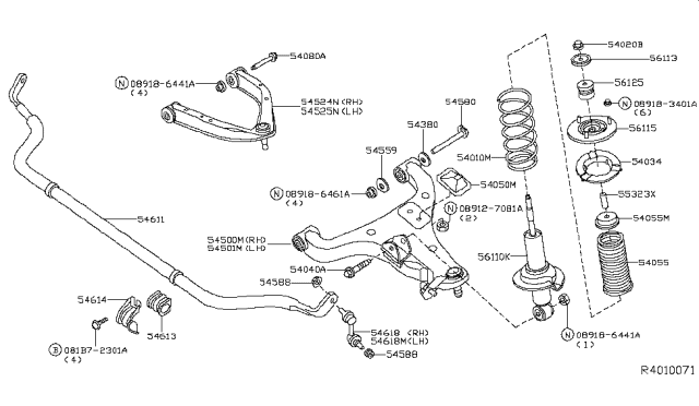 2016 Nissan Titan  Cover-Dust Diagram for 540551PA0A