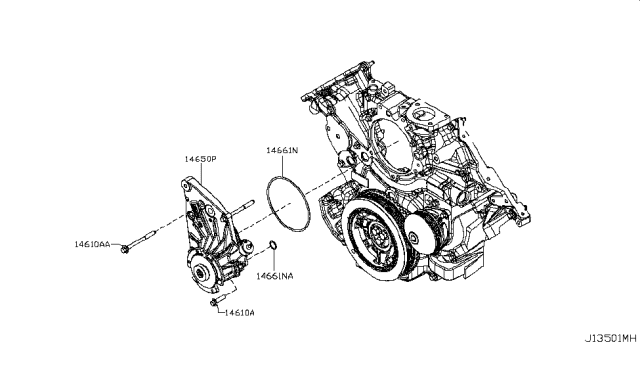 2016 Nissan Titan  Seal-O Ring Diagram for 15056EZ41B
