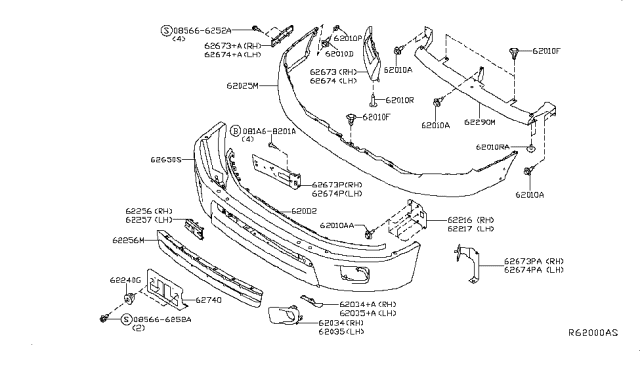 2016 Nissan Titan Rivet-Blind Diagram for 015150007U