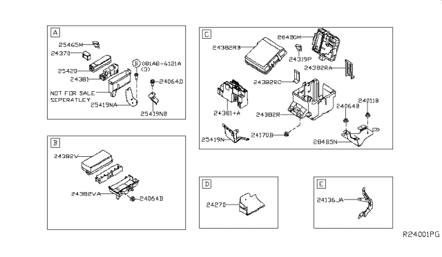 2018 Nissan Titan  Protector-Harness Diagram for 242827S200