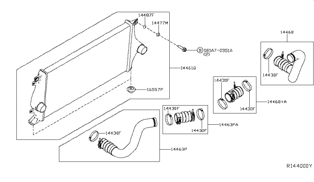 2018 Nissan Titan  Collar Diagram for 14746EZ40A