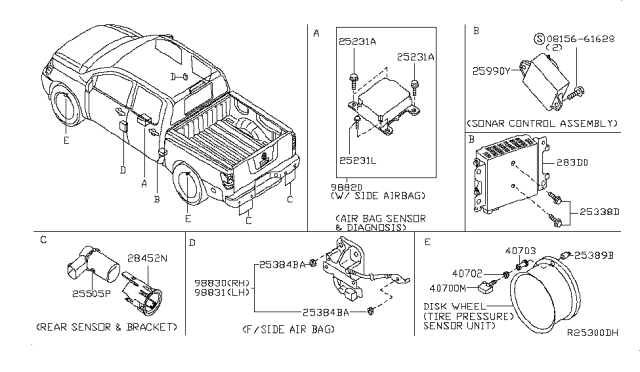 2015 Nissan Titan Controller Assy-Inverter Diagram for 283D09FG0A