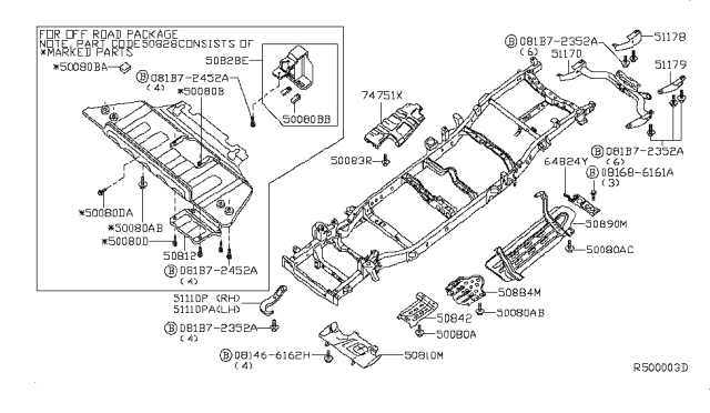 2013 Nissan Titan Rivet Diagram for 748G93Z600