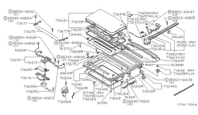 1981 Nissan Datsun 810  Screw Diagram for 0836316380