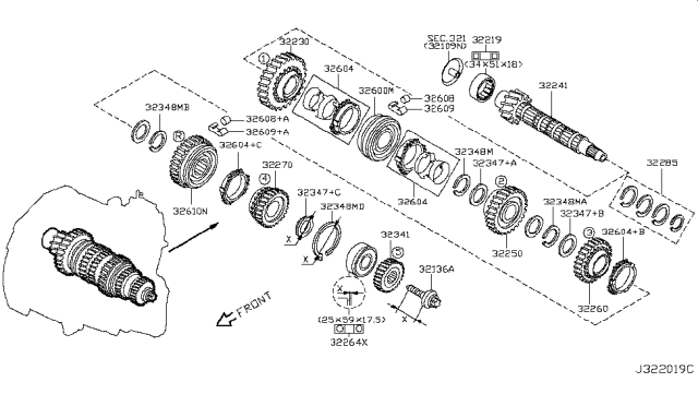 2009 Nissan Versa  Washer Diagram for 3234700QAC