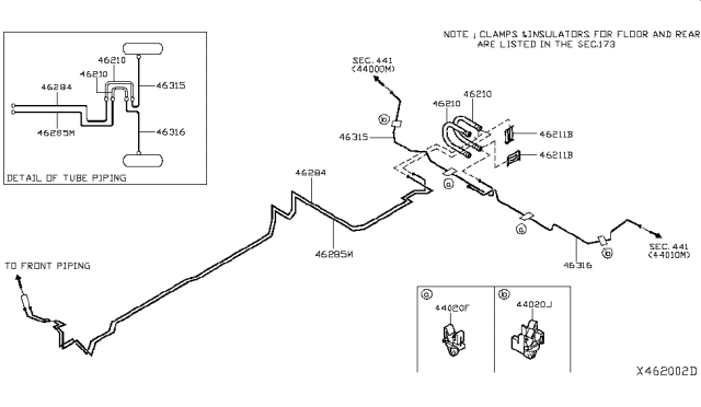 2011 Nissan Versa  Insulator Diagram for 462715V005