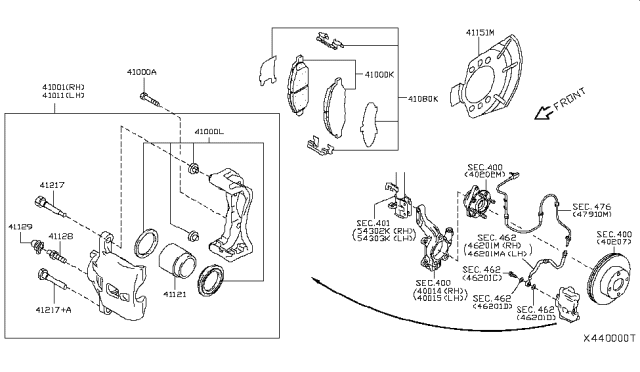 2010 Nissan Versa  Pin Diagram for 411343U800