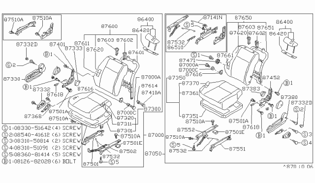 1984 Nissan Stanza  Screw Diagram for 0854041612